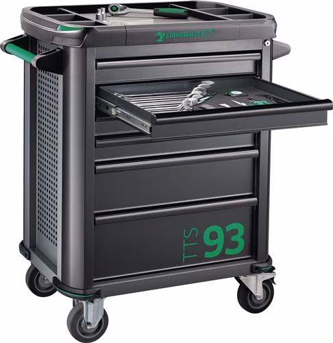 Detailbild 4075617 Werkstattwagen 93/157QR B877xT481xH1000mm 500 kg 6 Schubladen 157-teilig Stahlblech STAHLWILLE