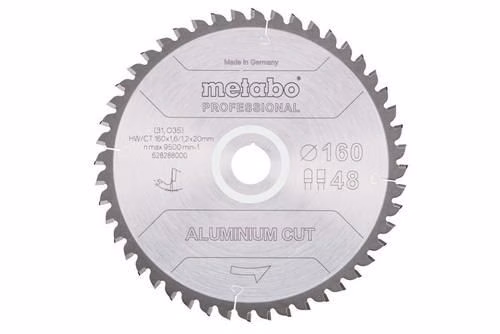 Cirkelzaagblad Aluminium Cut Professional FZ/TZ tandhoek 5 graden negatief METABO van het merk Metabo Cirkelzaagblad Aluminium Cut Professional FZ/TZ, tandhoek 5 graden negatief, METABO, uit de categorie cirkelzaagbladen