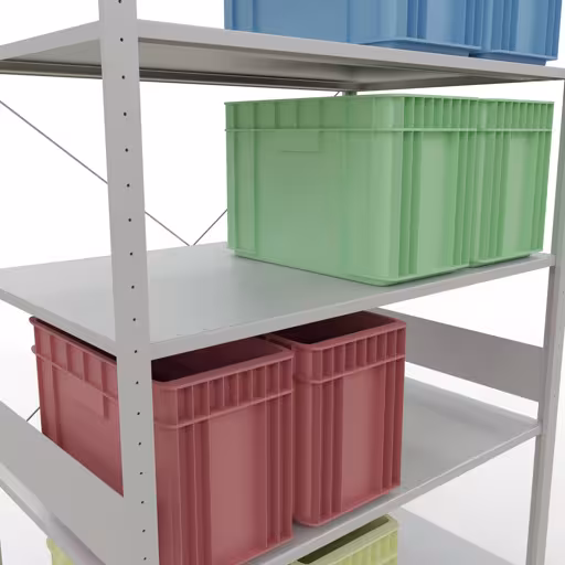 Stecksystem Grundregal 3000x1300x800 mm, Typ 150 kg, lichtgrau mit der Artikelnr. 32682-130 Stecksystem Grundregal 3000x1300x800 mm, Typ 150 kg, lichtgrau von Schulte Lagertechnik aus der Kategorie Stecksystem