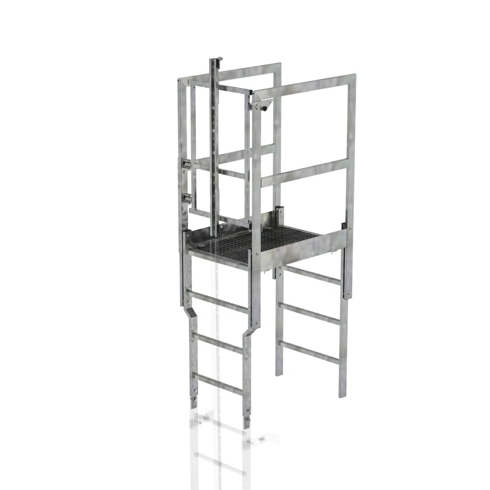 Munk Attika-Überstieg mit Sicherungstüre und Steigschutzschiene Stahl von Günzburger Steigtechnik Munk Attika-Überstieg mit Sicherungstüre und Steigschutzschiene aus der Kategorie Überstiege mit der Artikelnr. 063507