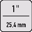 Piktogramm 4042851 Kraftschraubereinsatz K 21 1 Zoll SW 22mm Länge 59mm GEDORE