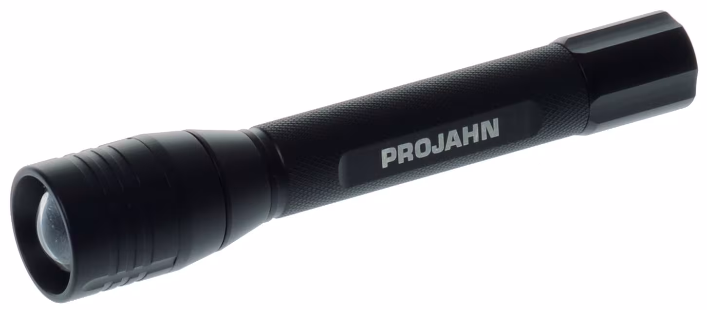 PROJAHN LED Hochleistungs-Taschenlampe PJ120 - 2AA von der Marke PROJAHN PROJAHN LED Hochleistungs-Taschenlampe PJ120 - 2AA aus der Kategorie Beleuchtung mit der Artikelnummer 398211