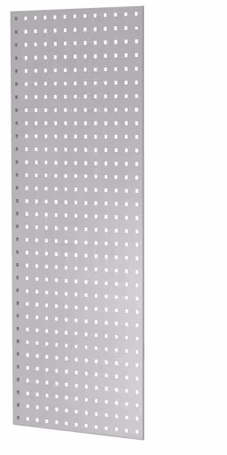 Andere Ansicht des Artikels Lochplatten-Seitenblende, 90 x 1250 x 500 mm (H x T), RAL 7035 lichtgrau aus der Kategorie Stecksystem