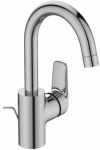 Ideal Standard Waschtischarmatur Ceraflex mit hohem Auslauf mit Ablaufgarnitur Ausladung 146 mm chrom