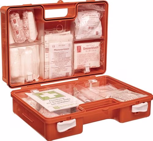 Detailbild 4077739 Erste Hilfe Koffer DIN 13157-2021 B310xH210xT130 circa mm orange B-SAFETY