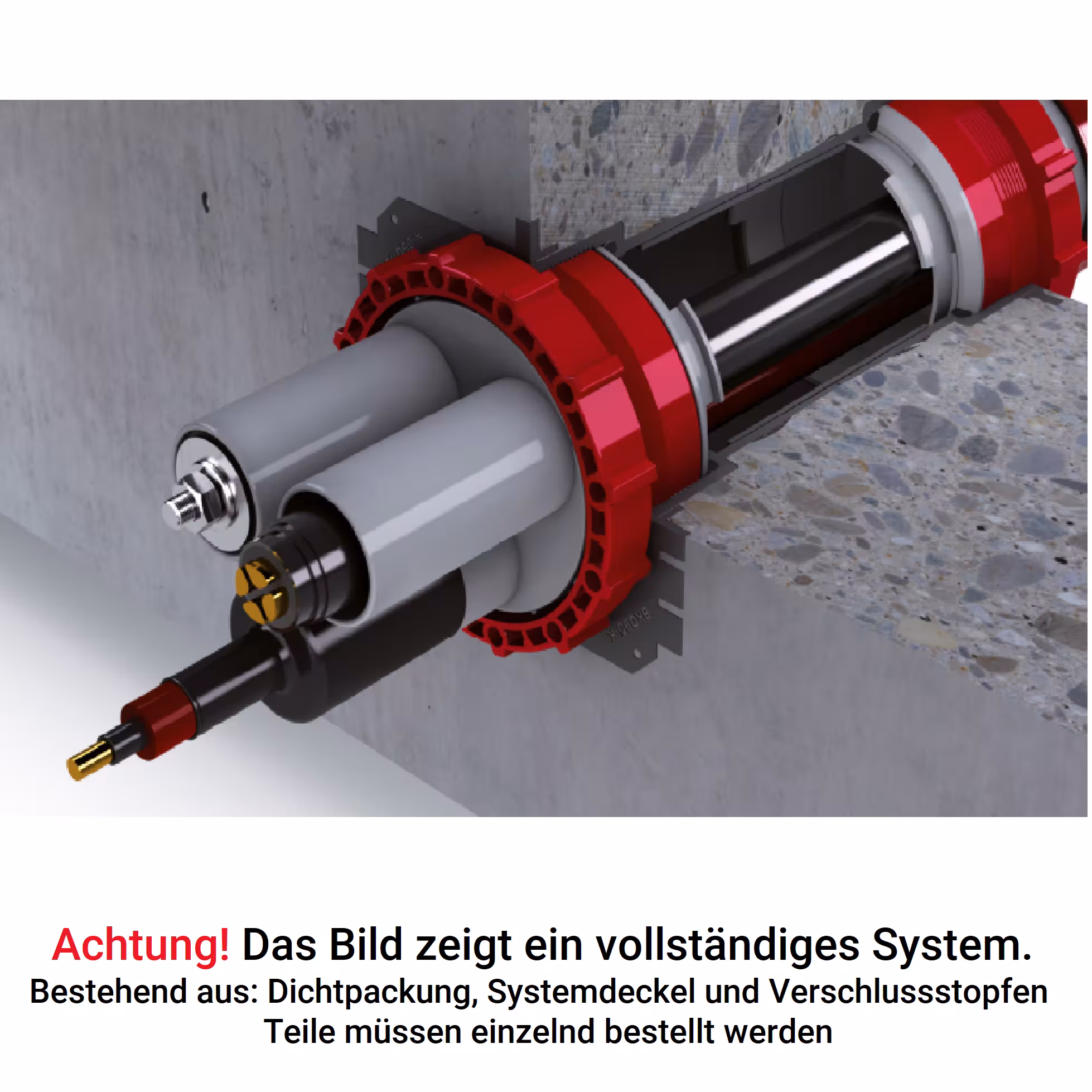 BKD90 1-fach Dichtpackung Auswanderschutz Kabel Durchführung UGA System-Technik Ausführung Wandstärke: 120 mm mit der GTIN 4251582413092 UGA BKD90 1-fach Dichtpackung Auswanderschutz Kabel Durchführung BKD90-K/120 von UGA System-Technik mit der Artikelnr. 401109012000