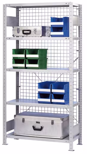Abbildung Nr 7 des Artikels Drahtgitter-Rückwand 1950 x 650 mm (H x B), glanzverzinkt aus der Produktgruppe Schraubsystem von der Marke Schulte Lagertechnik