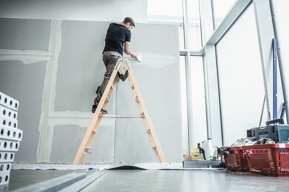 Milieubild 3817342 Munk Stufen-Stehleiter Holz 2x3 Stufen