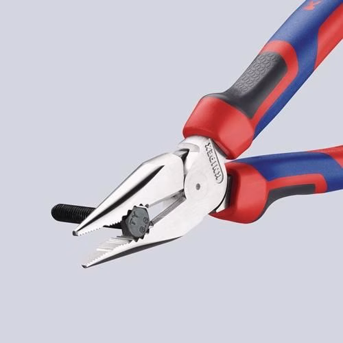 Spitzkombizange Länge 145mm poliert Comfort-Griff schwarz atramentiert KNIPEX