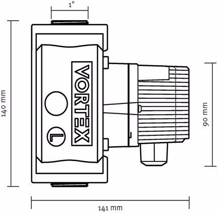 Brauchwasserpumpe BLUEONE BWO 200 ohne Regelmodul VORTEX