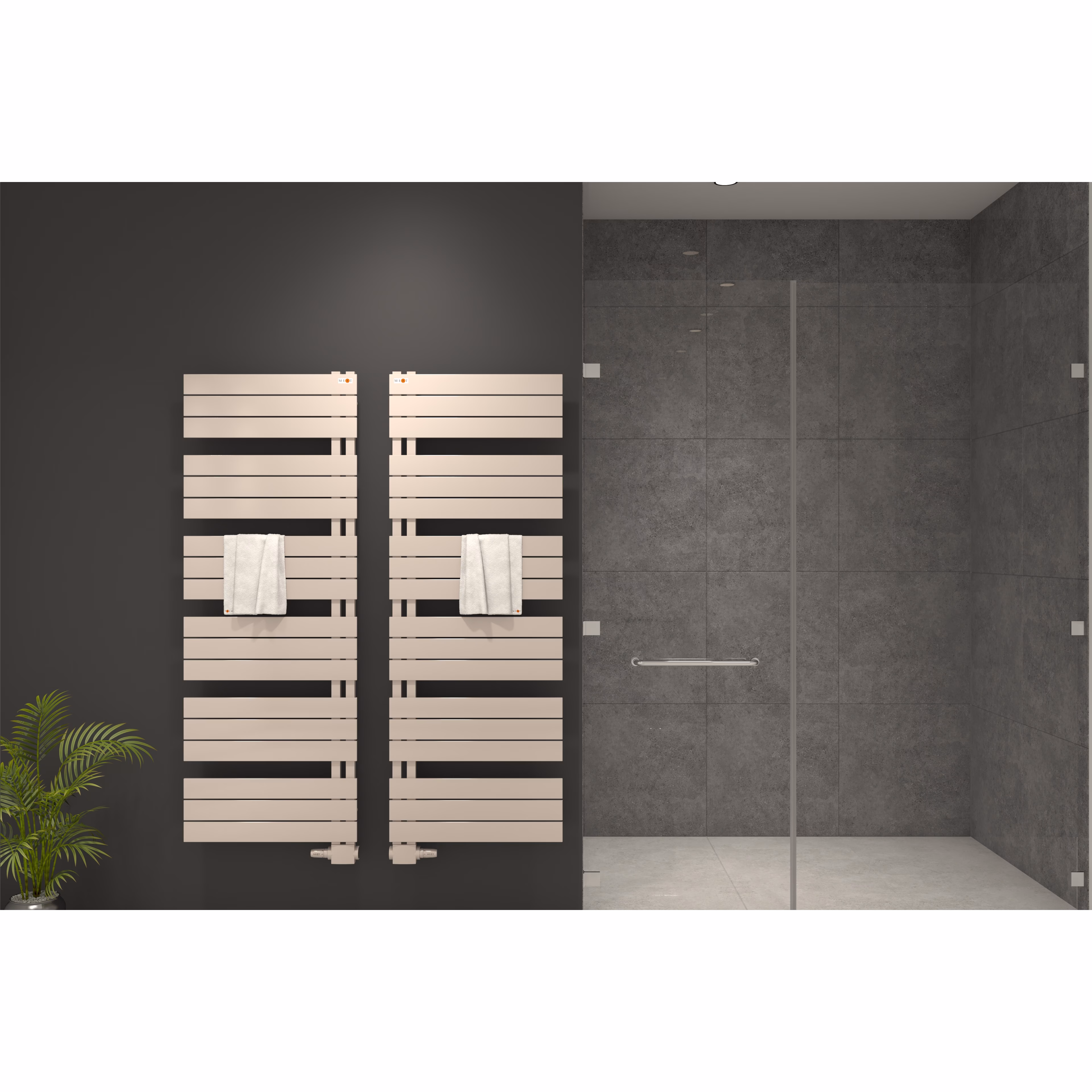 Mert Design Badheizkörper Modell Aşk, Weiß, 400x800 mm