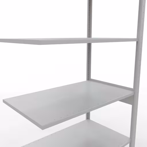 Anbauregal, Fachbodenregal Stecksystem MULTIplus150, 2500 x 1000 x 600 mm (HxBxT), 6 Fachböden, Längenriegel, RAL 7035 lichtgrau aus der Kategorie Anbauregal mit der GTIN 4004514293350 Anbauregal, Fachbodenregal Stecksystem MULTIplus150, 2500 x 1000 x 600 mm (HxBxT), 6 Fachböden, Längenriegel, RAL 7035 lichtgrau von der Marke Schulte Lagertechnik aus der Produktreihe Stecksystem