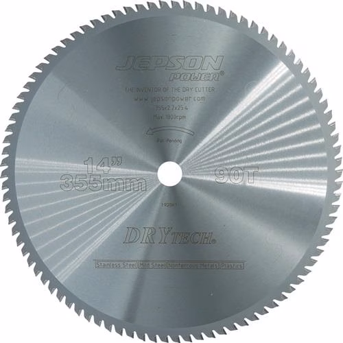 Metallkreissägeblatt 355/90Z Durchmesser 355mm Breite 2,2mm Hartmetall Bohrungs-Durchmesser 25,4mm JEPSON von der Marke Jepson Metallkreissägeblatt 355/90Z Durchmesser 355mm Breite 2,2mm Hartmetall Bohrungs-Durchmesser 25,4mm JEPSON aus der Kategorie Kreissägeblatt mit der Teilenummer 4681346003