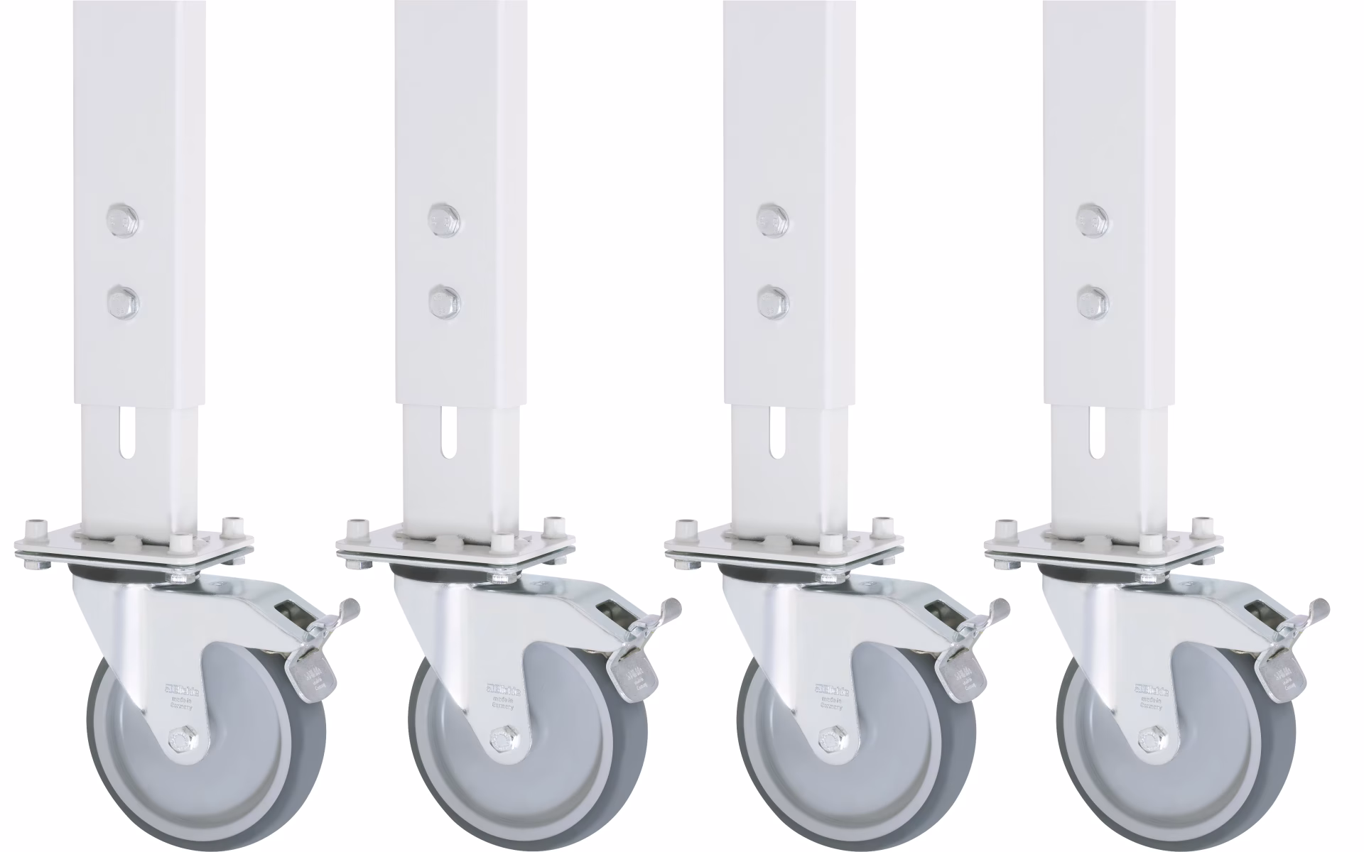 Rollensatz Arbeitstisch Tom, 4 Lenkrollen mit Feststeller von Rau Rollensatz Arbeitstisch Tom aus der Kategorie Arbeitsplatzeinrichtung mit der Artikelnr. 09-RS125MPHV-4LF