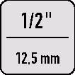 Piktogramm 3989074 Einsteckumschaltknarre 7418-02 1/2 Zoll 14x18mm CV-Stahl GEDORE