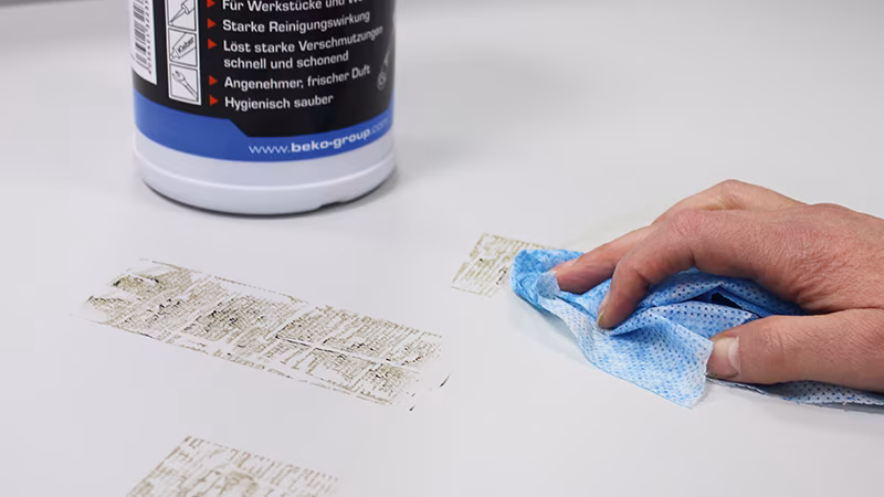 TecLine Industrie-Reinigungstuch Finger, Hand, Person, Reinigen, Baby