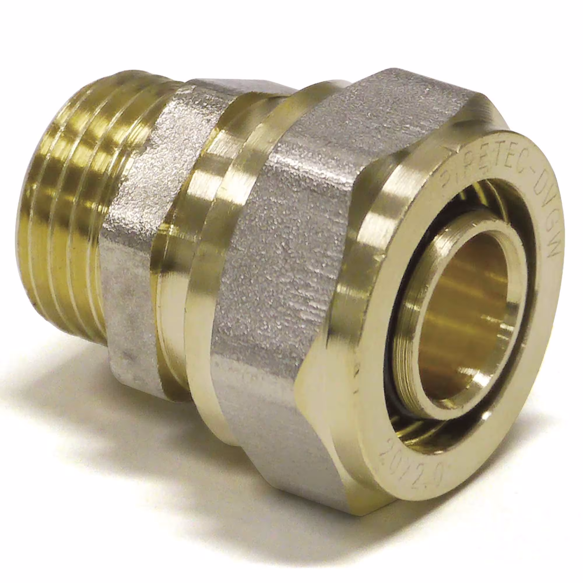 Schraub-Übergang mit Außengewinde Typ Größe: 20 x 2 mm - 1/2 Zoll aus der Kategorie Schraubfittings mit der Artikelnr. SFUA2004
