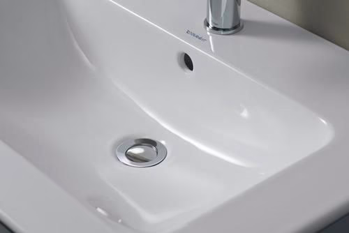Möbelwaschtisch ME by Starck 1030x490mm weiß 1 Hahnloch, mit Überlauf DURAVIT