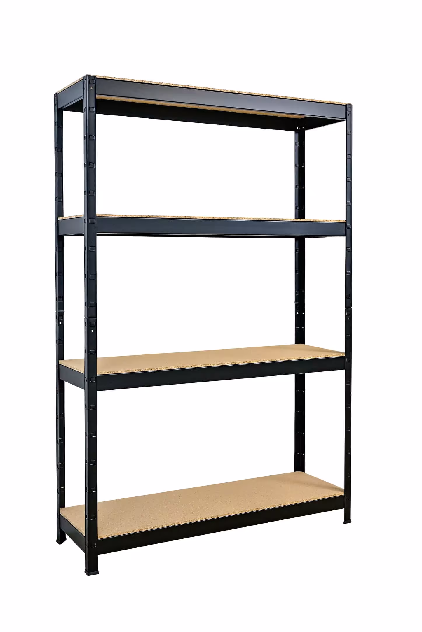 SCHULTE Regalwelt Schwerlastregal mit 4 Holzböden, 180x120x40 cm(HxBxT), schwarz aus der Kategorie Schwerlastregale mit der Artikelnummer R4102-04-16-PEFC
