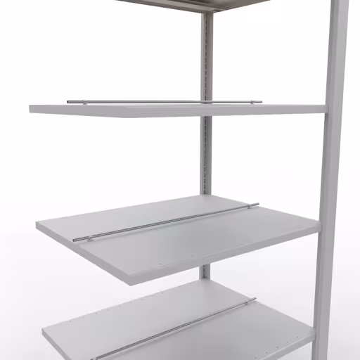 Abbildung Nr 13 des Artikels Anbauregal, Büro-Fachbodenregal Stecksystem MULTIplus150, 2000 x 750 x 600 mm (HxBxT), 6 Fachböden, Längenriegel, mit Mittelanschlag, lichtgrau aus der Produktgruppe Büroregale von der Marke Schulte Lagertechnik