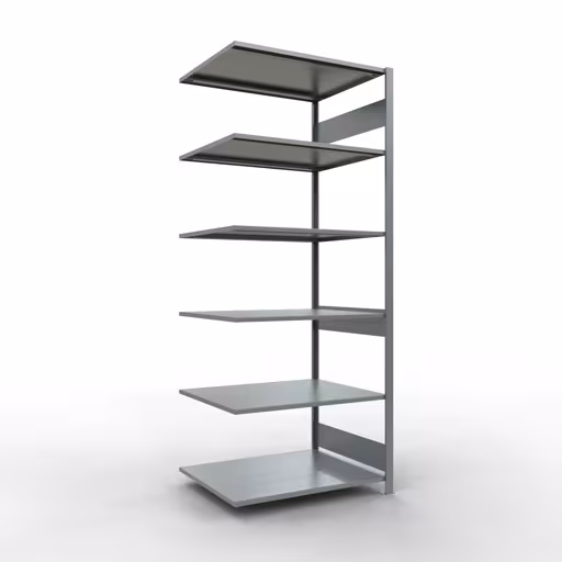 Produktbild Nr.15 des Artikels Anbauregal, Fachbodenregal Stecksystem MULTIplus150, 2500 x 1000 x 800 mm (HxBxT), 6 Fachböden, Längenriegel, verzinkt aus der Produktreihe Stecksystem von der Marke Schulte Lagertechnik