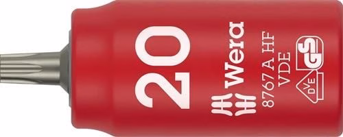 Steckschlüsseleinsatz 8767 A VDE Haltefunktion 1/4 Zoll TX 20 Länge 36mm von Wera Steckschlüsseleinsatz 8767 A VDE Haltefunktion 1/4 Zoll Länge 36 mm WERA aus der Kategorie VDE Steckschlüssel und Betätigungswerkzeug mit der Artikelnr. 8004994820