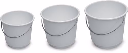Seau blanc de qualité alimentaire de la marque Lockweiler Seau blanc alimentaire de la marque LOCKWEILER, de la catégorie bacs et seaux