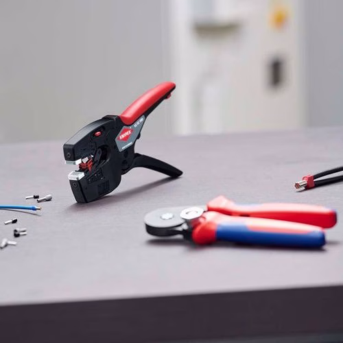 Abisolier- und Crimpzange Länge 190 mm 0,03 - 10 mm² (AWG 32 - 8) KNIPEX