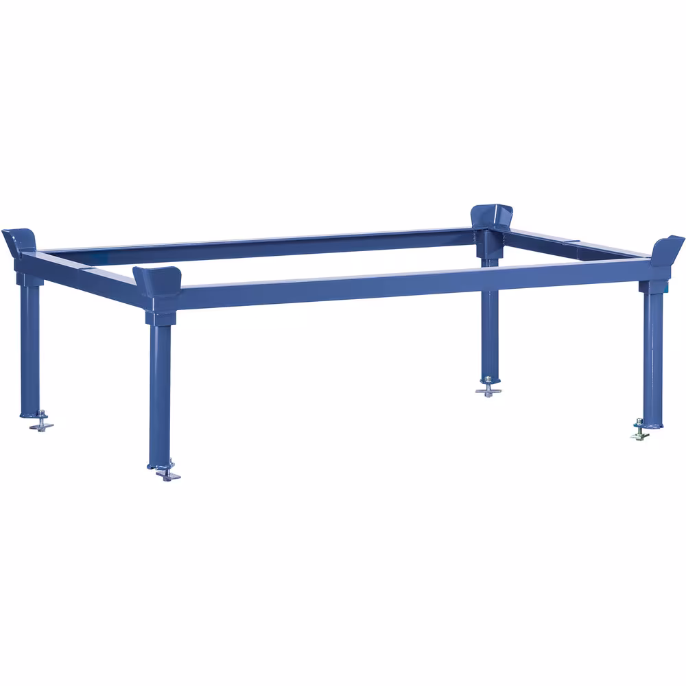 Aufsetzrahmen 140 mm für Paletten-Fahrgestell zum Abstellen von Flachpaletten und Gitterboxen in ergonomisch günstiger Höhe Typ Ladeflächenbreite: 610 mm aus der Kategorie Paletten-Fahrgestelle mit der Artikelnr. 22899