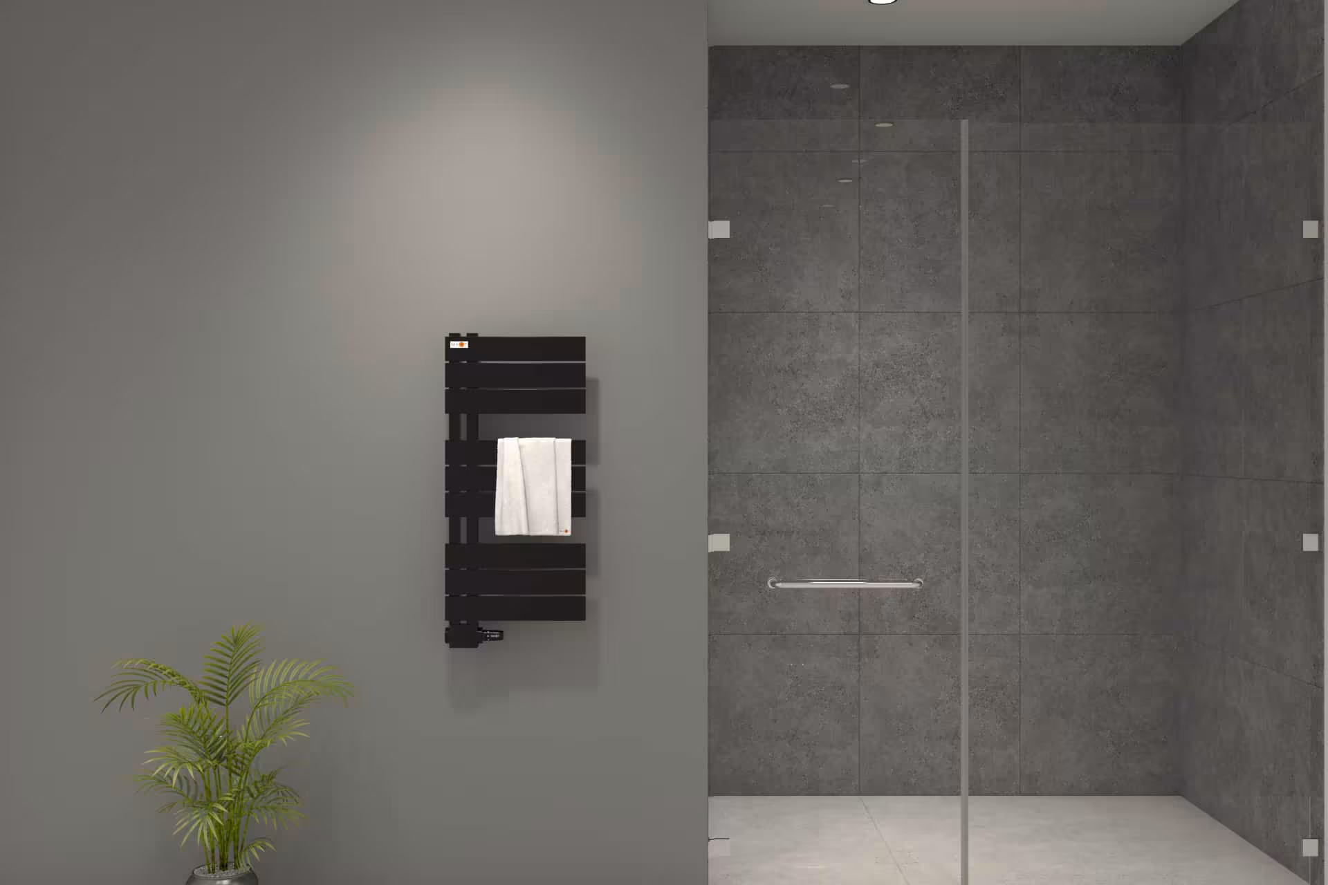 MERT Design Badheizkörper ASK, Tiefschwarz RAL 9005 matt Struktur, 400*800 mm aus der Kategorie Bad-Heizkörper mit der GTIN 4260289854763 Design Badheizkörper ASK von der Marke MERT aus der Kategorie Bad-Heizkörper