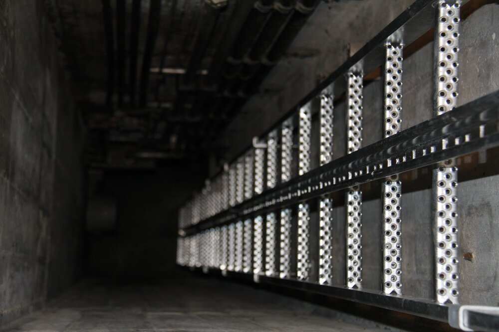 Munk Schachtleiter Edelstahl V4A 300mm Lichte Weite 4 Sprossen