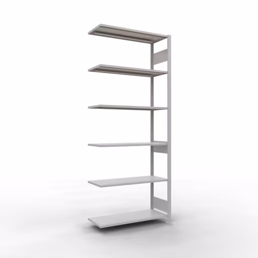Anbauregal, Fachbodenregal Stecksystem MULTIplus150, 2500 x 1000 x 400 mm (HxBxT), 6 Fachböden, Längenriegel, RAL 7035 lichtgrau von der Marke Schulte Lagertechnik Anbauregal, Fachbodenregal Stecksystem MULTIplus150, 2500 x 1000 x 400 mm (HxBxT), 6 Fachböden, Längenriegel, RAL 7035 lichtgrau aus der Kategorie Anbauregal mit der Artikelnummer 32646-LR