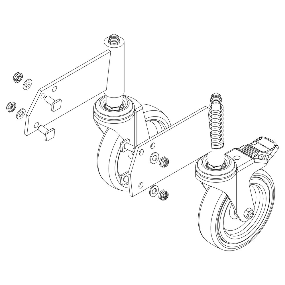 Munk Rollensatz von Günzburger Steigtechnik Munk Rollensatz aus der Kategorie Steigtechnik Zubehör & Ersatzteile mit der Artikelnr. 800035