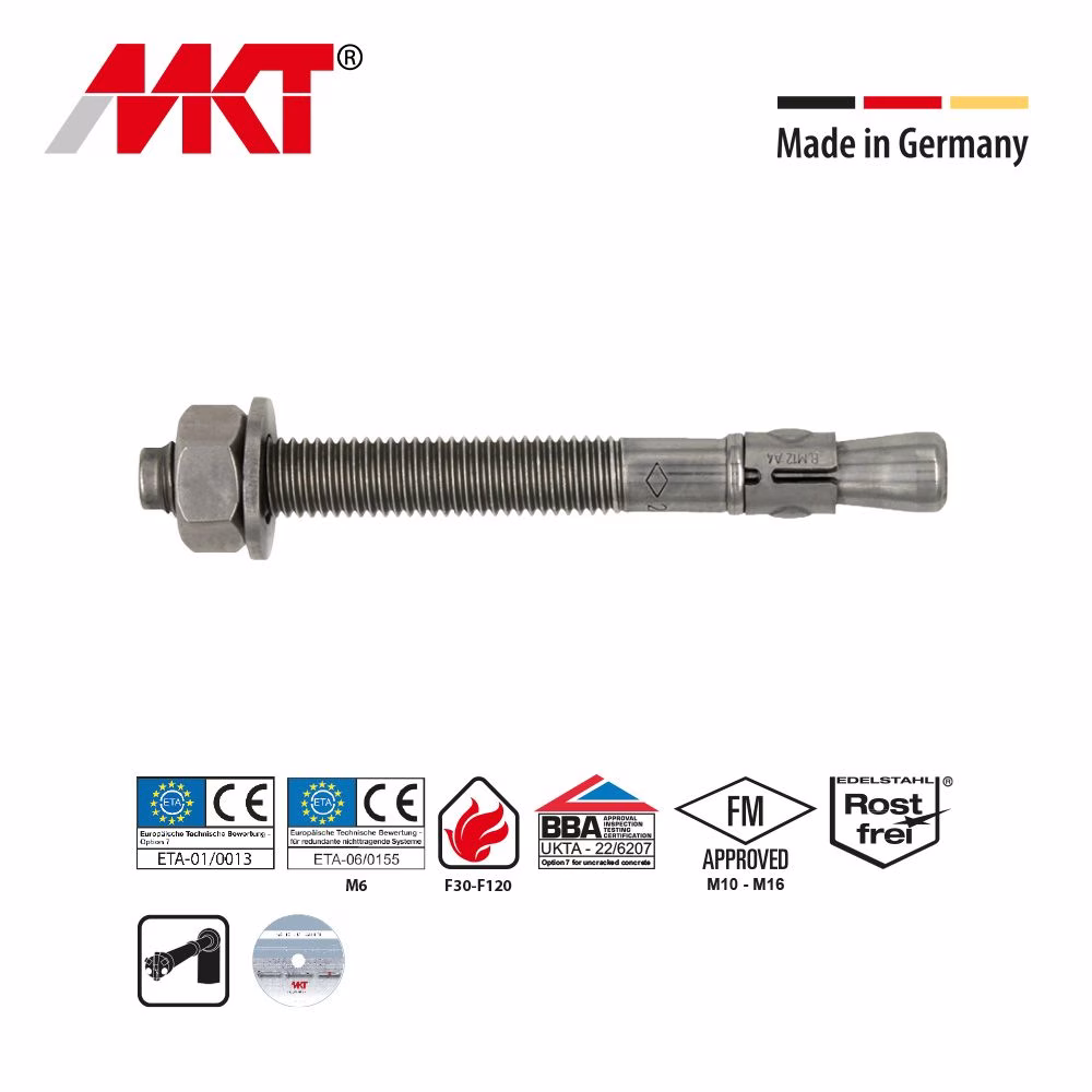 Ancoraggio a bullone MKT B, materiale acciaio inox 1A4 / HCR, dalla categoria tasselli metallici e ancoraggi in acciaio