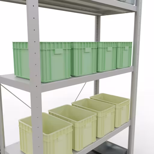 Grundregal, Fachbodenregal Stecksystem MULTIplus250, 2000 x 1000 x 400 mm (HxBxT), 5 Fachböden, Kreuzstrebe, RAL 7035 lichtgrau aus der Kategorie Grundregal mit der GTIN 4004514203977 Grundregal, Fachbodenregal Stecksystem MULTIplus250, 2000 x 1000 x 400 mm (HxBxT), 5 Fachböden, Kreuzstrebe, RAL 7035 lichtgrau von der Marke Schulte Lagertechnik aus der Produktreihe Stecksystem