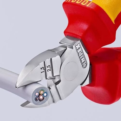 Abisolierseitenschneider Länge 160mm VDE Mehrkomponenten-Hüllen VDE KNIPEX