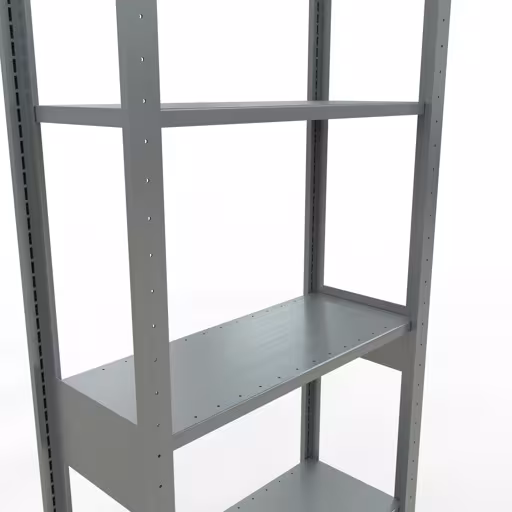 Zusatzbild des Artikels Grundregal, Fachbodenregal Stecksystem MULTIplus150, 2500 x 750 x 300 mm (HxBxT), 6 Fachböden, Längenriegel, verzinkt Zusatzbild des Artikels Grundregal, Fachbodenregal Stecksystem MULTIplus150, 2500 x 750 x 300 mm (HxBxT), 6 Fachböden, Längenriegel, verzinkt aus Grundregal