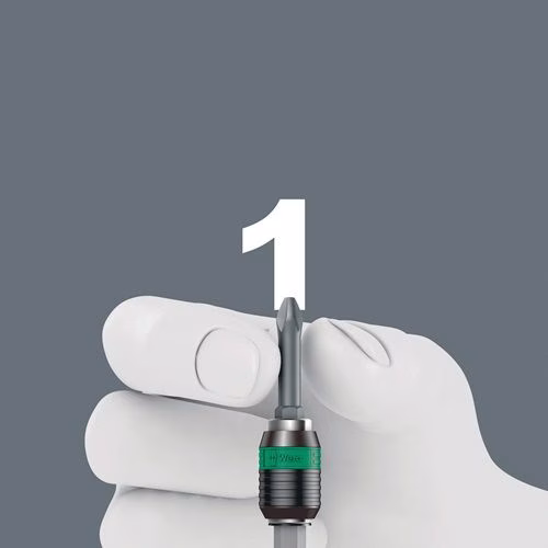 Portainserti per caricatore Kraftform Kompakt Pistol RA-R 1 7 pezzi BZT PH/PZ/TORX® WERA