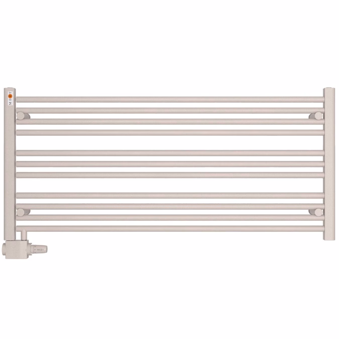 MERT Austausch Badheizkörper AU, weiß, 1200x550mm, unten versetzter Mittelanschluss