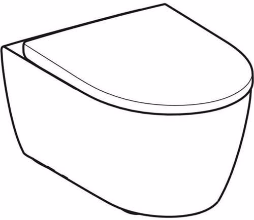Technische Zeichnung 4065563 Geberit iCon Set Wand-WC mit WC-Sitz, Rimfree Tiefspüler, geschlossene Form, Tiefe: 53cm, weiß