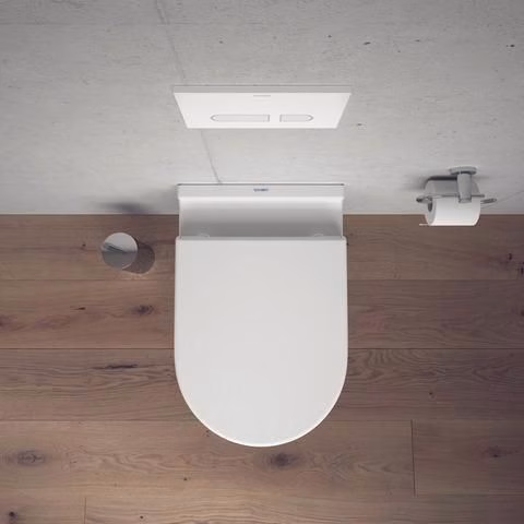 Detailbild 4027606 WC-Sitz Starck 3 weiß mit Absenkautomatik Scharniere Edelstahl DURAVIT