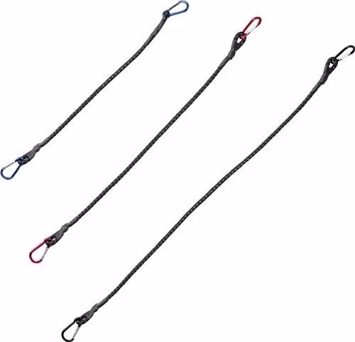 Ensemble de 3 sangles à bagages, longueurs 60, 80 et 100 cm, avec mousquetons, de la marque Unitec. Kit de tension pour bagages en 3 pièces, longueurs 60, 80 et 100 cm avec mousquetons, UNITEC, catégorie arrimage de charges, filets et sangles d'arrimage, référence 4000356445