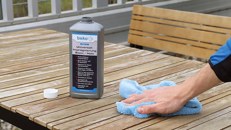 TecLine Universal-Imprägnierung Stein/Holz 5 l Kanister Reinigen, Person, Drinnen, Innenarchitektur, Holz