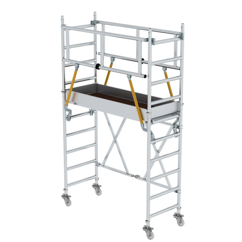 Munk Klappgerüst SG 0,75 x 1,80 m Plattformhöhe 2,08 m von Günzburger Steigtechnik Munk Klappgerüst SG 0,75 x 1,80 m aus der Kategorie Klappgerüste mit der Artikelnr. 115114, Baugewerbe, Gerüste, Krippe, Mobiliar, Bett für Säuglinge