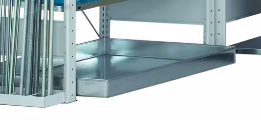 Auffangwanne für Öllager 950 x 650 mm (HxB), verzinkt, Fassungsvermögen: 30 l von Schulte Lagertechnik mit der Artikelnr. 14997