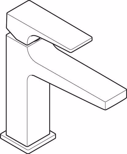 Technische Zeichnung 4073865 Hansgrohe Einhebel-Waschtischmischer METROPOL 110 mit Push-Open Ablaufgarnitur G 1 1/4 Zoll chrom