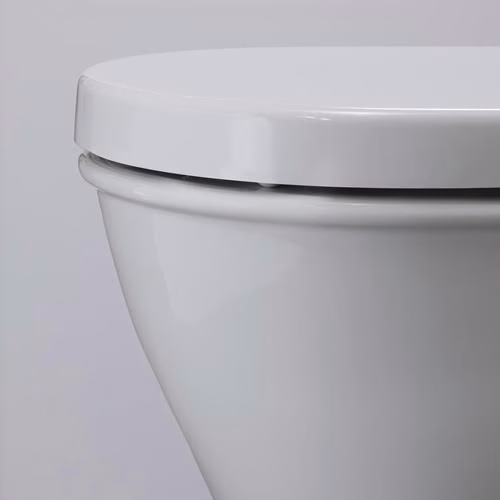 WC-Sitz mit SoftClose Scharniere Edelstahl, weiß Duravit