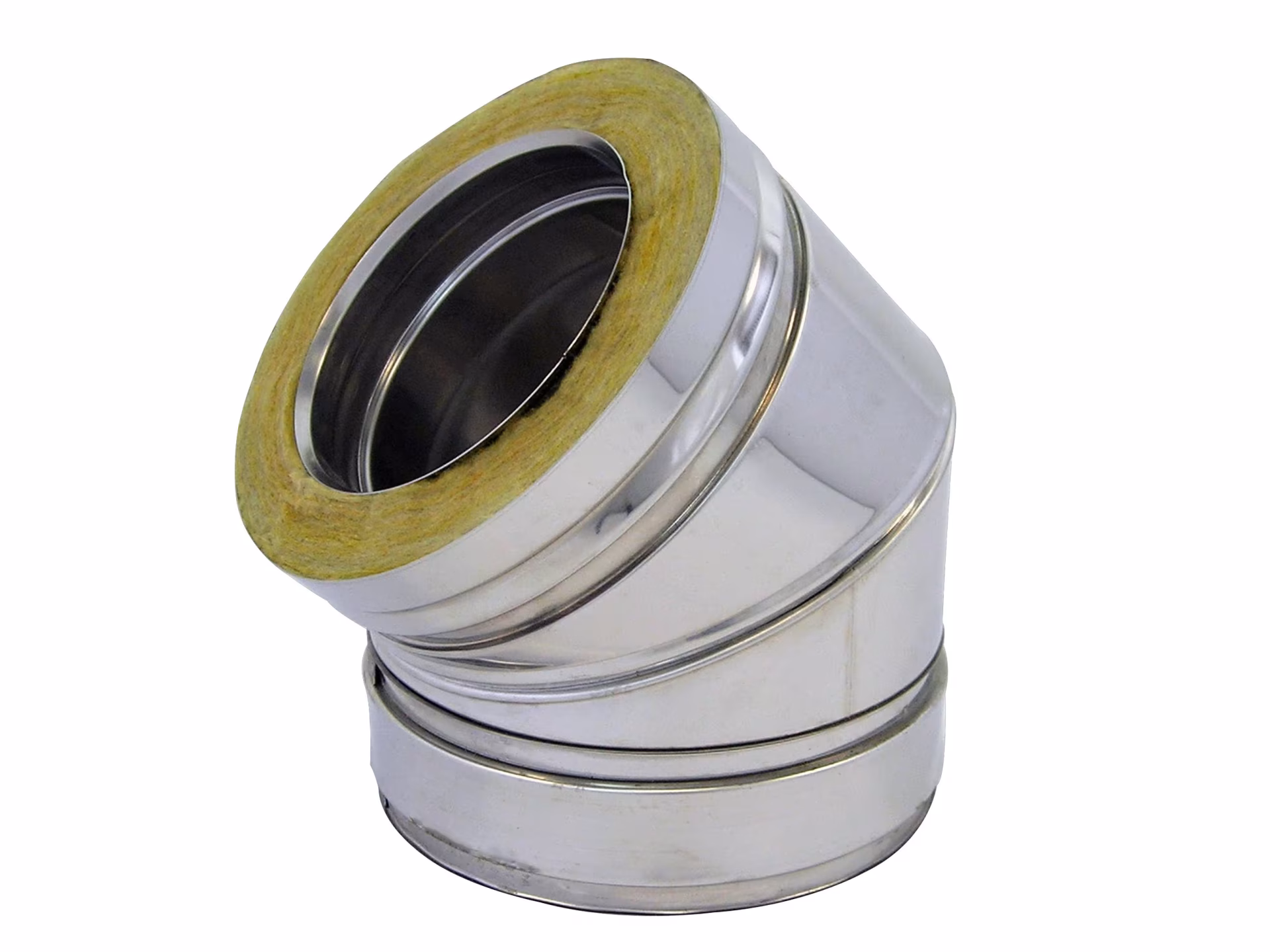 Doppelwandiger DW Bogen 45° D550 mit Klemmband von Skoberne Doppelwandiger DW Bogen 45° D550 mit Klemmband aus der Kategorie Edelstahl Abgassystem doppelwandig mit der Artikelnr. 671614