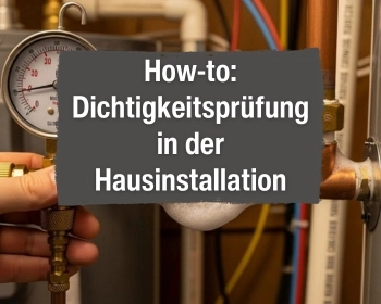 Dichtigkeitsprüfung in der Hausinstallation: Schritt-für-Schritt-Anleitung