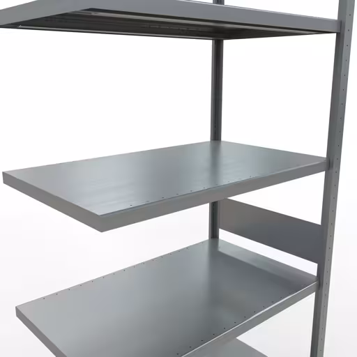 Abbildung Nr 10 des Artikels Anbauregal, Fachbodenregal Stecksystem MULTIplus330, 3000 x 1000 x 600 mm (HxBxT), 7 Fachböden, Längenriegel, verzinkt aus der Produktgruppe Stecksystem von der Marke Schulte Lagertechnik